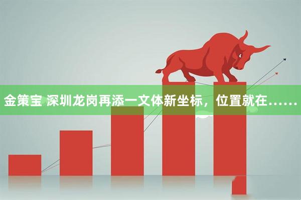 金策宝 深圳龙岗再添一文体新坐标，位置就在……
